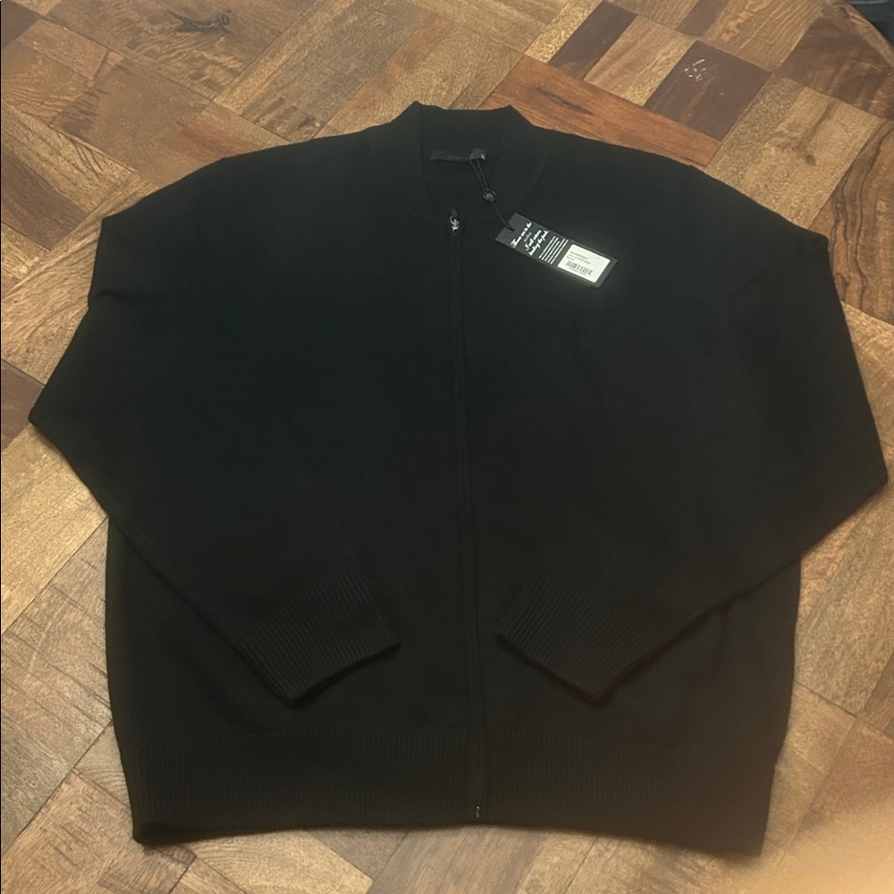 Greyson-Sagaponack Ultra-Light Sweater-Shepherd (Black)-XL